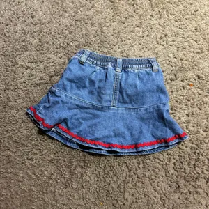 Kidskorner Baby Girls Embroidered Denim‎ Skirt Floral Ric Rac Blue 24M thumbnail 4