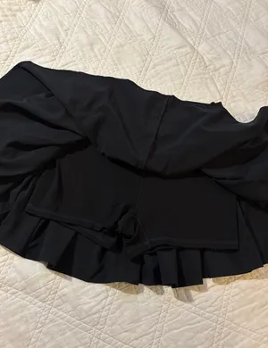 Aerie Black Pleated Tennis Skirt thumbnail 5