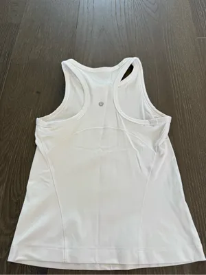 Lululemon Align Waist-Length Racerback Tank Top White thumbnail 2