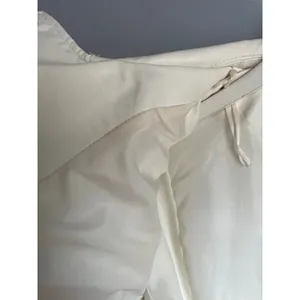 ZARA Cream White Moto Biker Jacket Minimalist Size Medium Neutral Oversized thumbnail 7