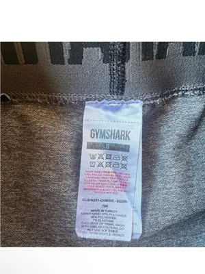 Gymshark Heather Gray Logo Waist Biker Shorts Size Small thumbnail 4
