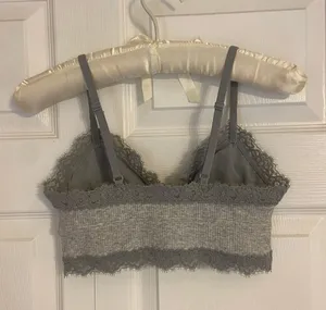 Aerie gray lace bralette thumbnail 2