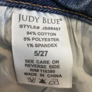 Judy Blue 5 27 High Rise distressed Flare Jeans slimming bohemian western NWT thumbnail 16
