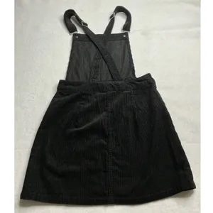 H&M Divided Black Corduroy Overall Dress Women Size 4 thumbnail 2
