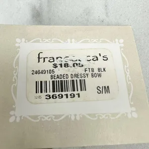 NWT Francesca's Beaded Bow Stretch Cinch Belt Small/Medium (S/M) Black ✨ thumbnail 15