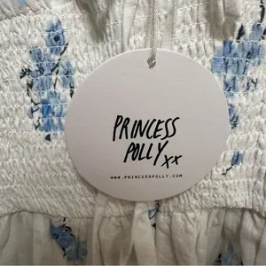 Princess Polly Front Row Floral Romper Playsuit White Curve Size 16 thumbnail 4
