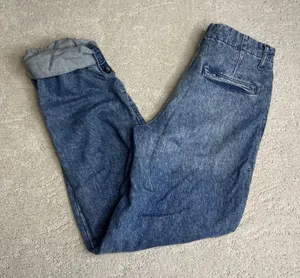 Women's We The Free Size‎ 25 Rory Slim Straight Jeans Button Cuffed Hem thumbnail 1