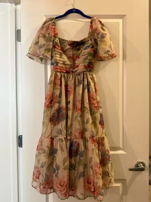 Abercrombie Midi Floral Dress thumbnail 2