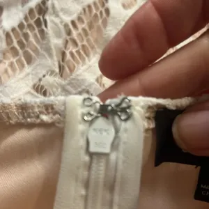 Lulus Steal a Kiss White Lace with Nude lining dress size small thumbnail 15