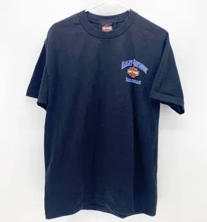 Harley Davidson Bahamas black graphic T-shirt Americana biker festival thumbnail 2