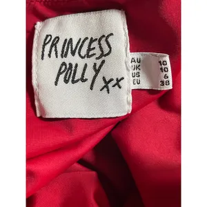 Princess Polly Women's Red Square Neck Sleeveless Slim Fit Crop Tank Top Size 6 thumbnail 5