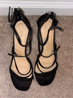 Chinese Laundry Black Strappy Ankle-Tie Heels Size: 9 thumbnail 3
