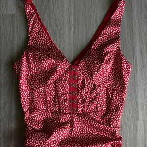 Oh Polly Red and White Print Ruched Mini Dress thumbnail 2