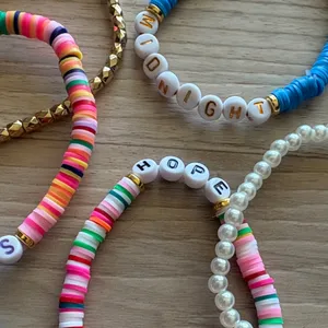 Taylor Swift Kids Beaded Bracelet Set - Pink, Yellow, Blue thumbnail 10