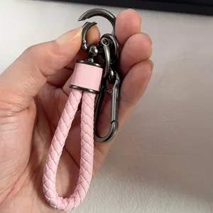 Car Keychain Carabiner Keychain for Men Women Braided Rope Bag Charm Key Rings thumbnail 6