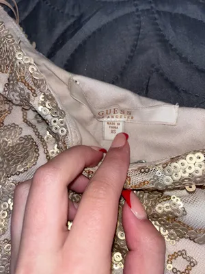 Guess Gold sequin mini dress thumbnail 3