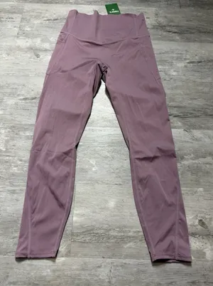 Halara High Rise Tapered Capri Quick Dry Pants Mauve Size S A4-0007 thumbnail 1