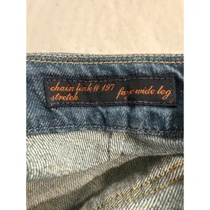 Vintage Citizens of Humanity Faye Wide Leg Jeans Chain Link‎ Embroidery Size 31 thumbnail 4