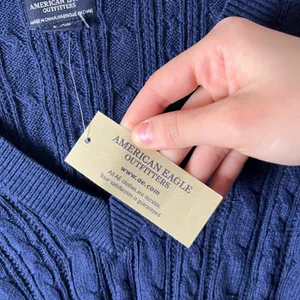 American Eagle Navy Y2K Preppy Cable Knit Sweater Classic‎ Preppy Size Large New thumbnail 4