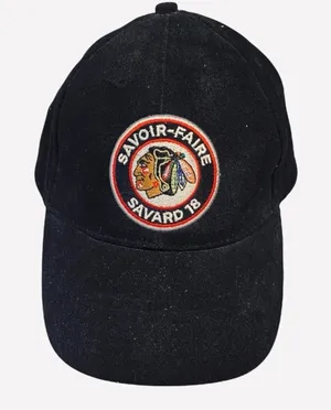 Retro Denis Savard 18 Chicago Blackhawks NHL Hockey Hat Cap Hall of Fame thumbnail 1