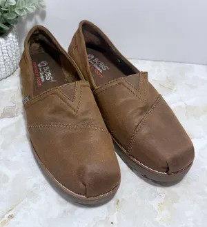 Bobs By Skechers Women’s Brown Memory Foam‎ Textile Slip On Size 9 thumbnail 1