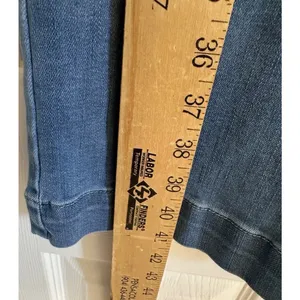 OAT New York Women High Rise Wide Leg Jeans Medium Wash Size 6/28 thumbnail 8