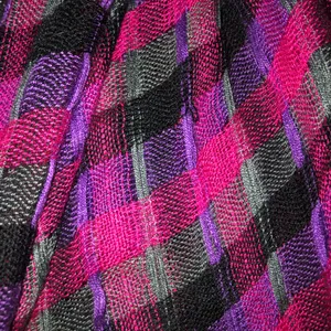 Bright Colored Print Shall Wrap Scarf Pink thumbnail 2