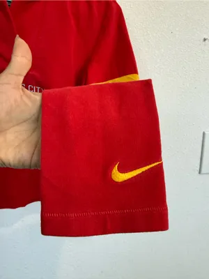 Nike Nfl Kansas City Chiefs Hoodie Womens S Cropped Raw Hem Football Game Day thumbnail 3