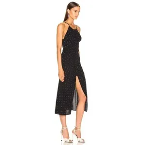 Alice McCall Oscar Ruched Polka Dot Midi‎ Dress Women's Size 6 thumbnail 2