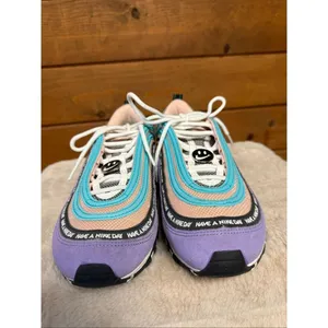 Nike Womans Air Max 97 'Have A Nike Day' sneakers Sz 8.5 BQ9130-500 thumbnail 7