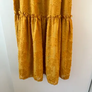 Yellow Tiered Floral Maxi Dress thumbnail 3