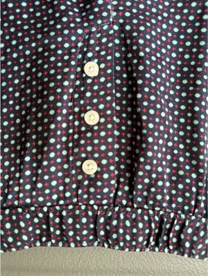 Aerie Polka Dot Ruffle Hem Lounge Shorts with Button Detail thumbnail 3