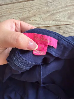 Lilly Pulitzer Navy Blue Ruffle Skort size 8 thumbnail 2