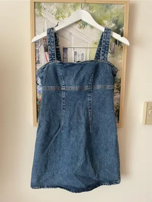 Reformation Jeans Lizzie Denim Mini Dress US 4 thumbnail 2