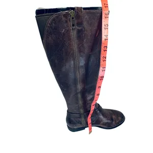 Cole‎ Haan Nike Air Riding Boots Women's 7.5B Brown Leather Equestrian Chic thumbnail 8