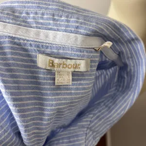 Barbour Seaglow Stripe‎ Cotton & Linen Shirtdress Sz 6 thumbnail 8