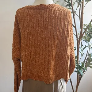 Wild Fable Rust V-Neck Sweater thumbnail 3