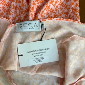 Revolve RESA Hannah Slip Dress Womens Medium Orange Floral Midi NWT Missing Sash thumbnail 2