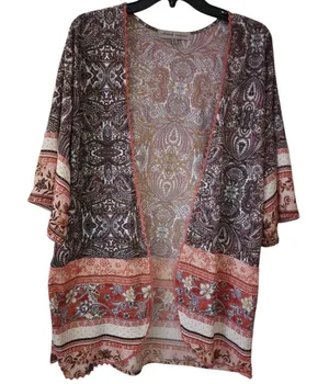 Absolutely Famous Short Sleeve Duster Size Medium thumbnail 1