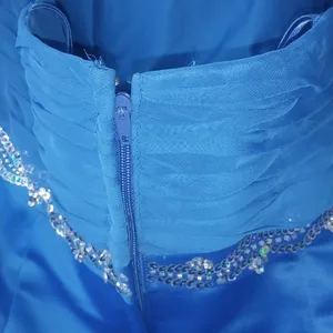 Mori Lee 13/14 Lapis Strapless Prom Dress thumbnail 5