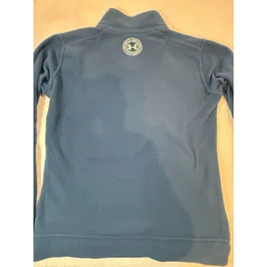 Under Armour Performance Womens M Blue Fleece 1/4 Zip Mock Neck Pullover thumbnail 5
