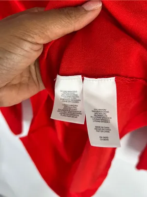 Jones New York Collection Red Longline Cardigan Size S Button Front Pockets thumbnail 8