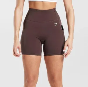 Gymshark brown pocket shorts thumbnail 1