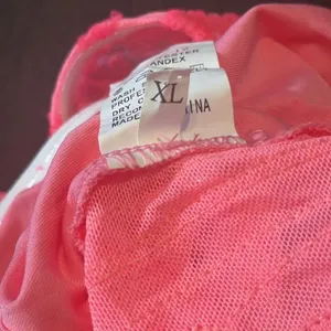 Womens Skimpy Sexy Pink Strapless Sheer Sparkly Party Club Dress Bodysuit Size M thumbnail 11