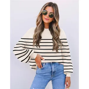 Zesica Women's Striped Knit Sweater thumbnail 9