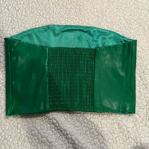 SheIn Green leather tube top thumbnail 2