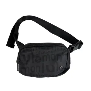 Lululemon Athletica‎ Everywhere Belt Bag 1L Wobbley Wordmark Logo Print Black thumbnail 2