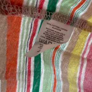 Loft Size Large Striped Multicolor Short Sleeve T-Shirt Tee Top Shirt Blouse thumbnail 5