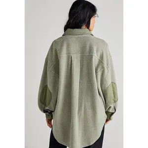 Free People Ruby Jacket Soft Oversized Dolman Quilted Fleece Shacket Size Small thumbnail 4