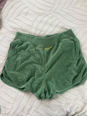 Green Teri Cloth Shorts thumbnail 3